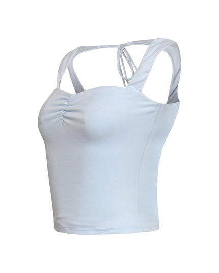 Sleeveless tied back top - Muvin 