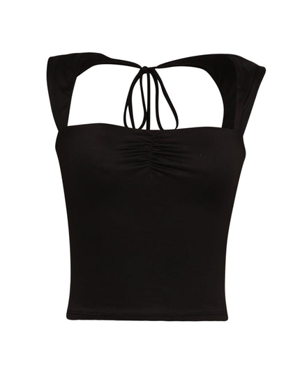 Sleeveless tied back top - Muvin 