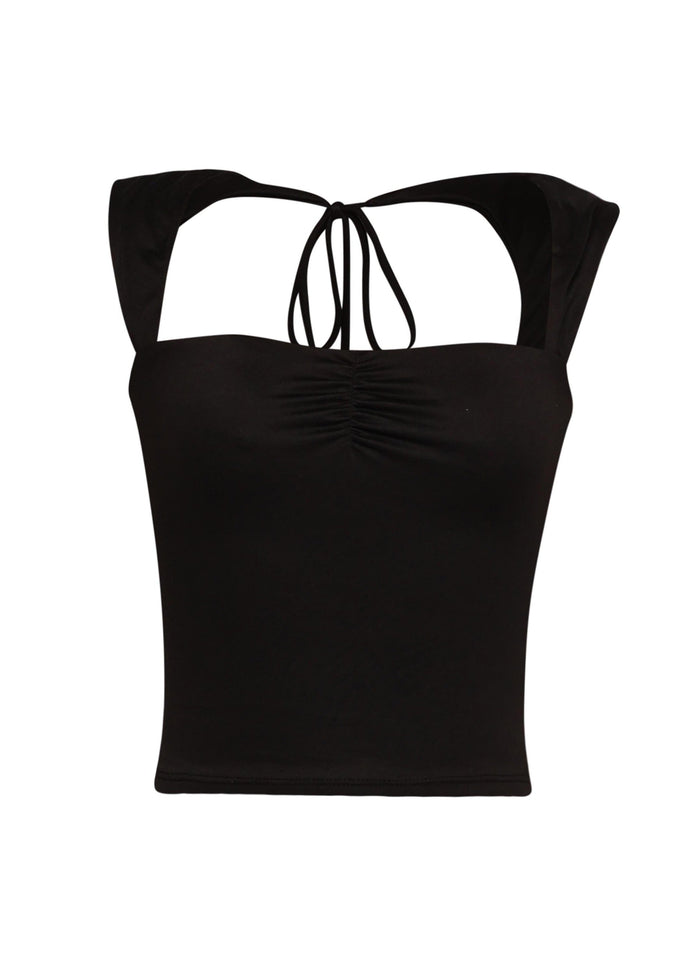 Sleeveless tied back top - Muvin 