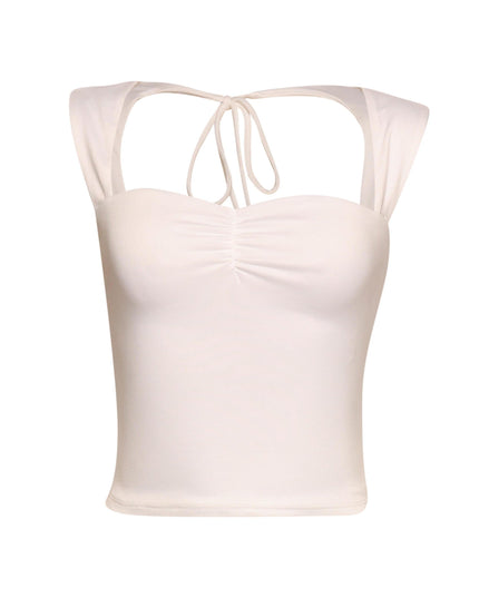 Sleeveless tied back top - Muvin 