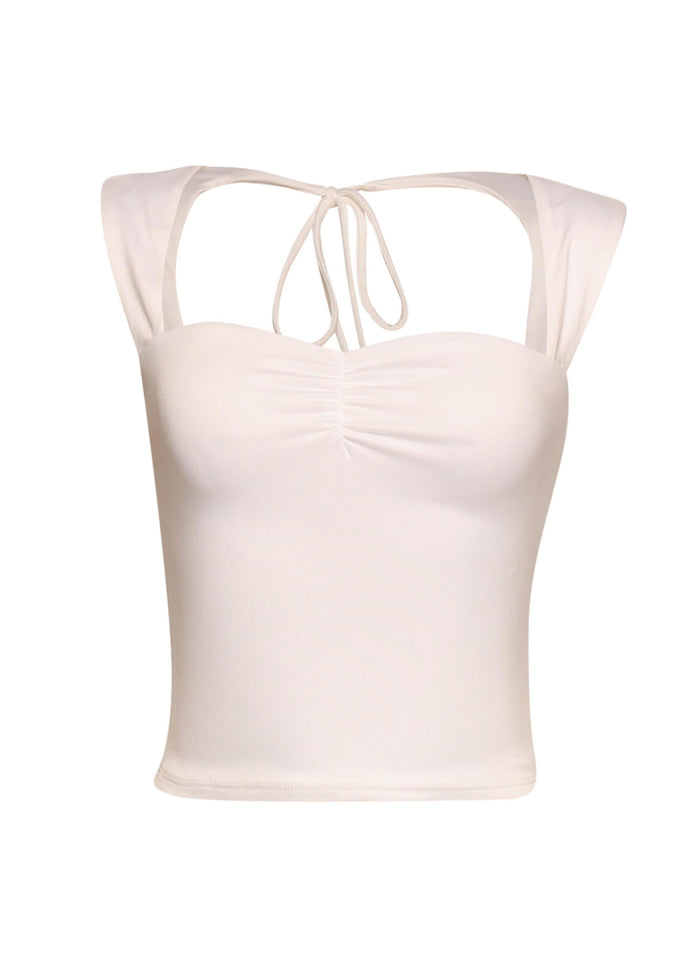 Sleeveless tied back top - Muvin 