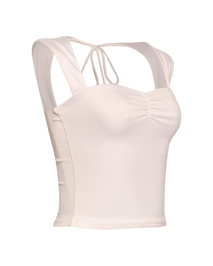 Sleeveless tied back top - Muvin 