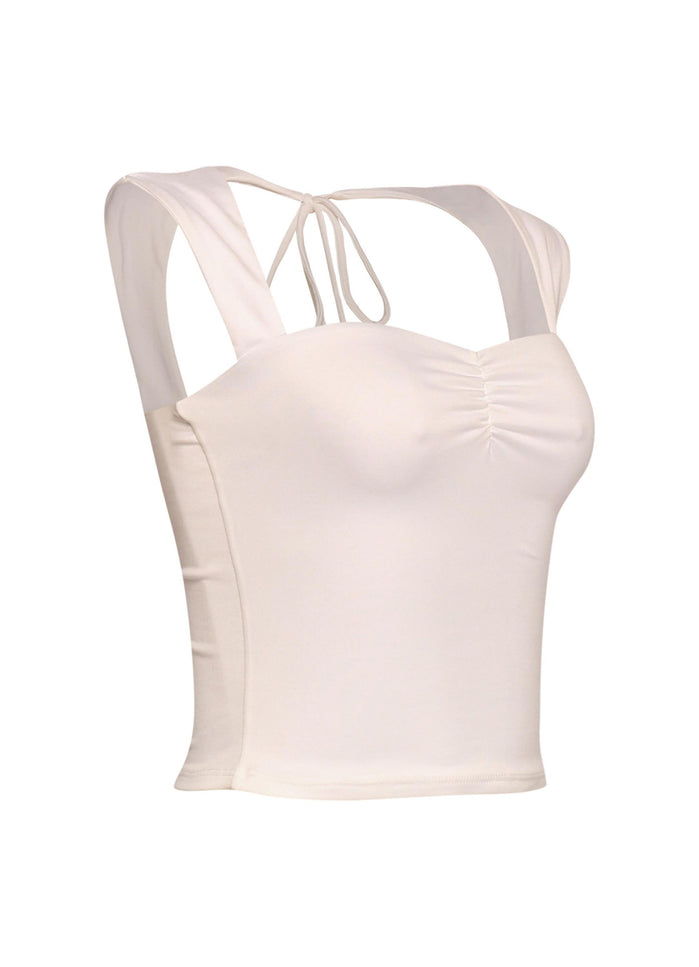 Sleeveless tied back top - Muvin 