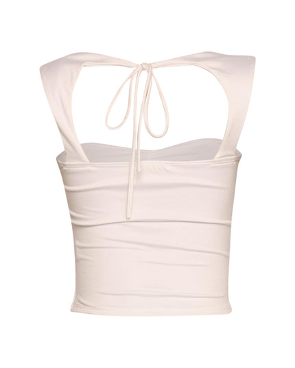 Sleeveless tied back top - Muvin 
