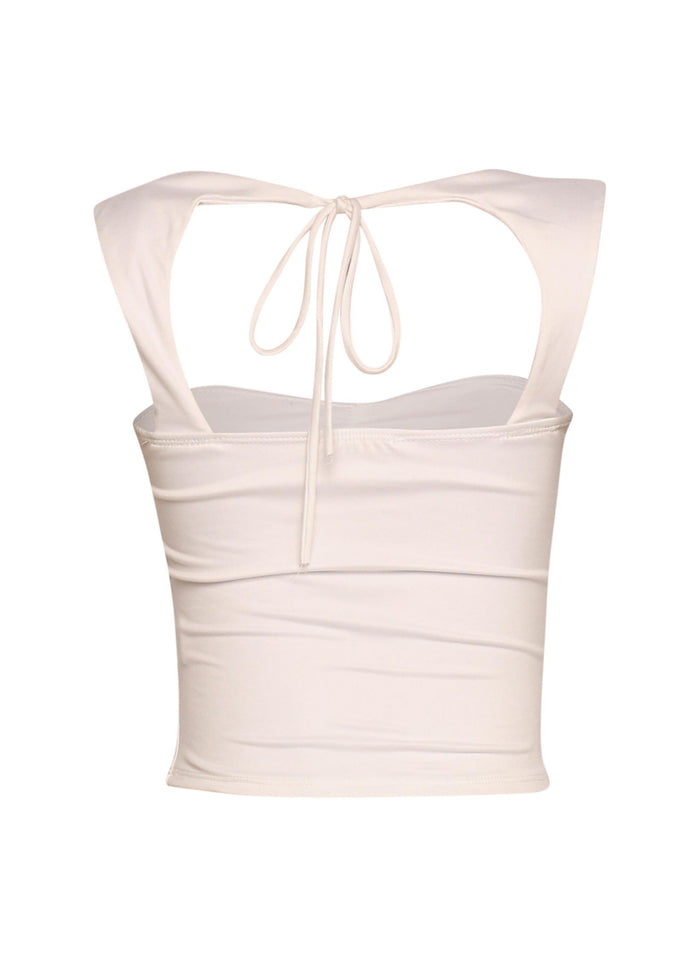 Sleeveless tied back top - Muvin 
