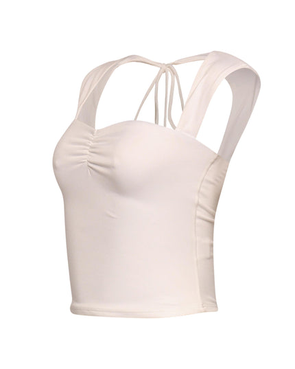 Sleeveless tied back top - Muvin 