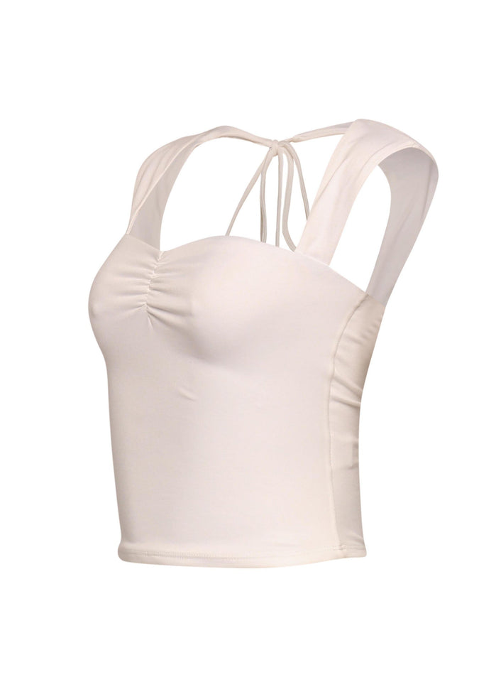 Sleeveless tied back top - Muvin 