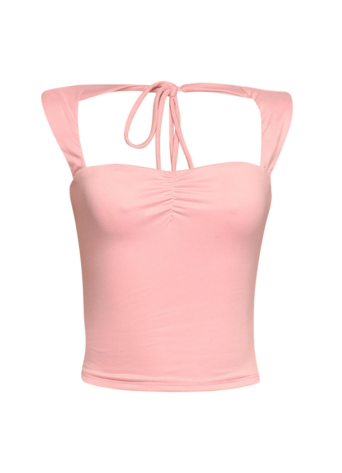 Sleeveless tied back top - Muvin 