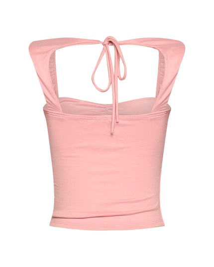 Sleeveless tied back top - Muvin 