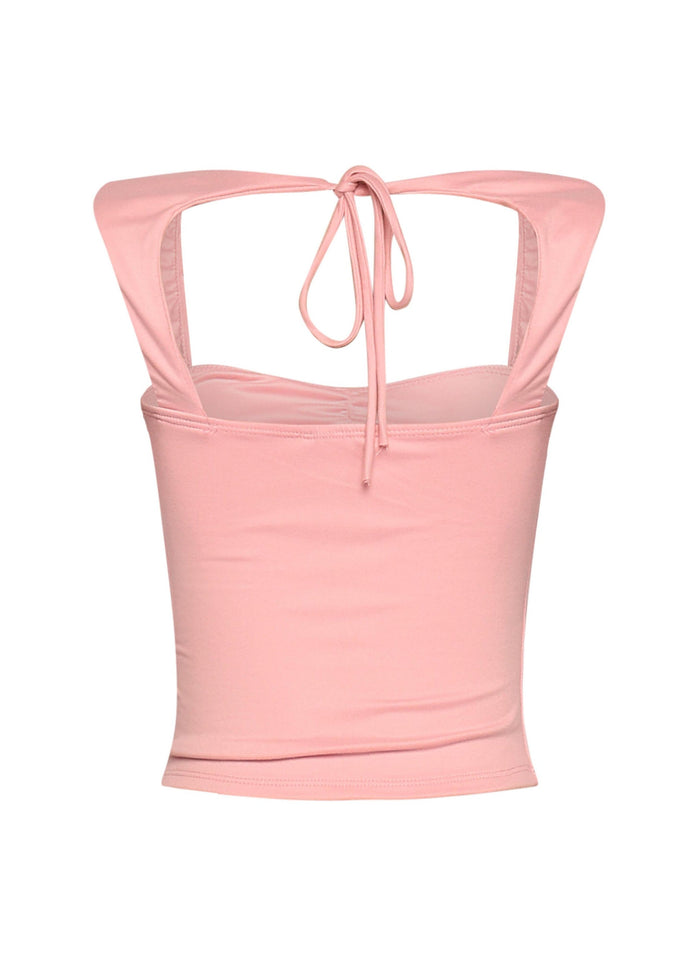 Sleeveless tied back top - Muvin 