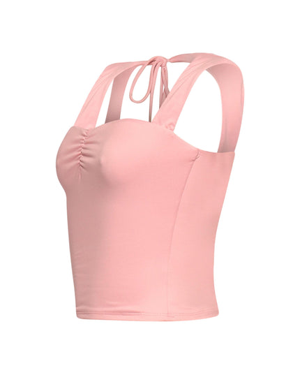 Sleeveless tied back top - Muvin 