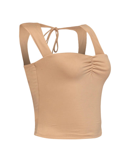 Sleeveless tied back top - Muvin 