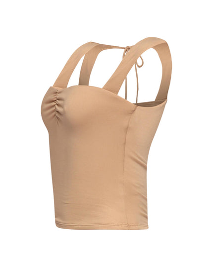 Sleeveless tied back top - Muvin 