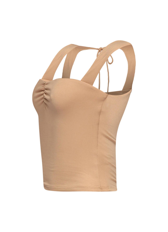 Sleeveless tied back top - Muvin 