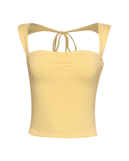 Sleeveless tied back top - Muvin 