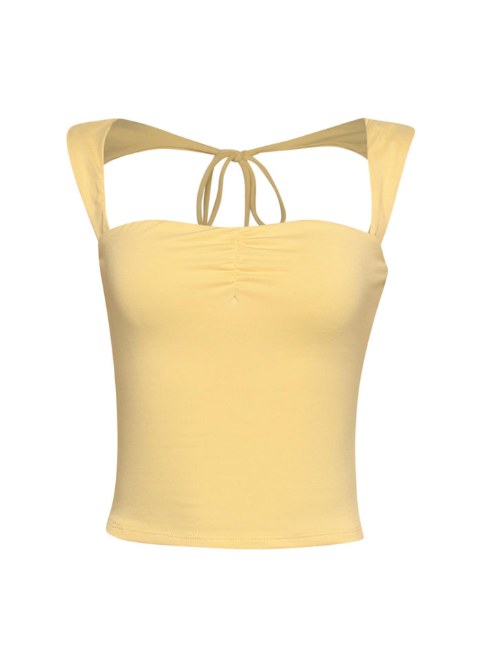 Sleeveless tied back top - Muvin 