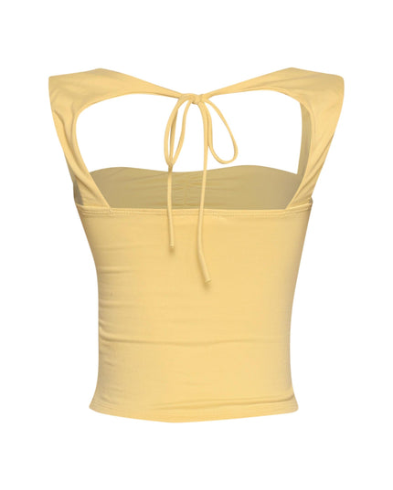 Sleeveless tied back top - Muvin 