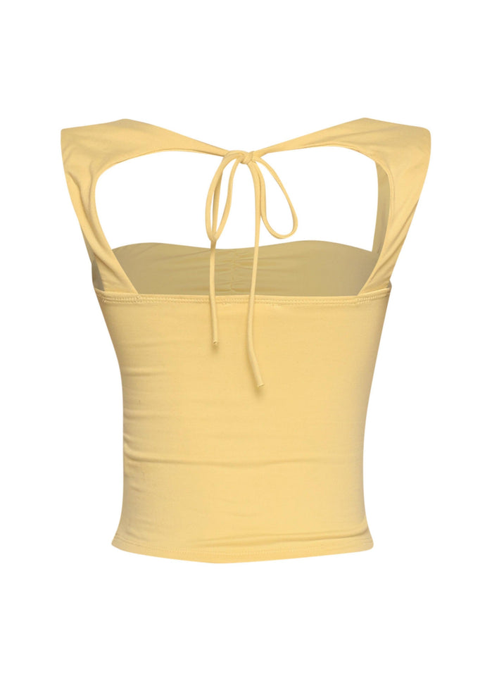 Sleeveless tied back top - Muvin 