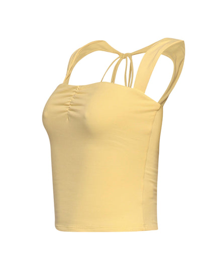 Sleeveless tied back top - Muvin 