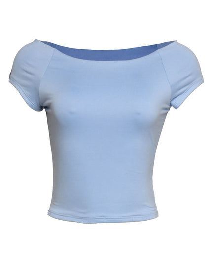 Cap Sleeve Black Top - Muvin 