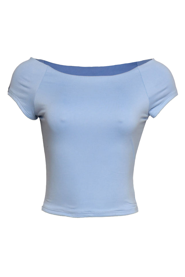 Cap Sleeve Black Top - Muvin 