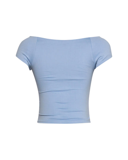 Cap Sleeve Black Top - Muvin 