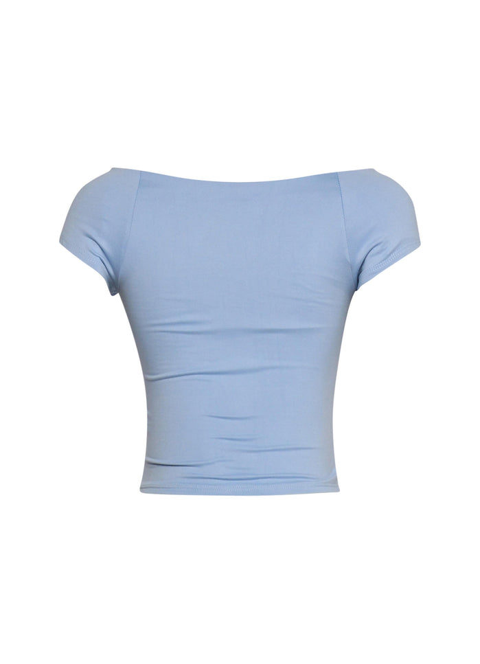 Cap Sleeve Black Top - Muvin 