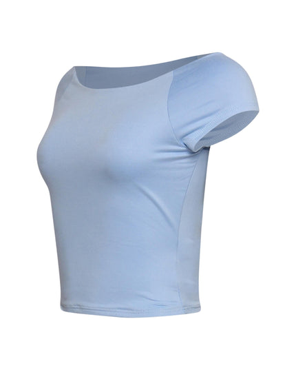 Cap Sleeve Black Top - Muvin 