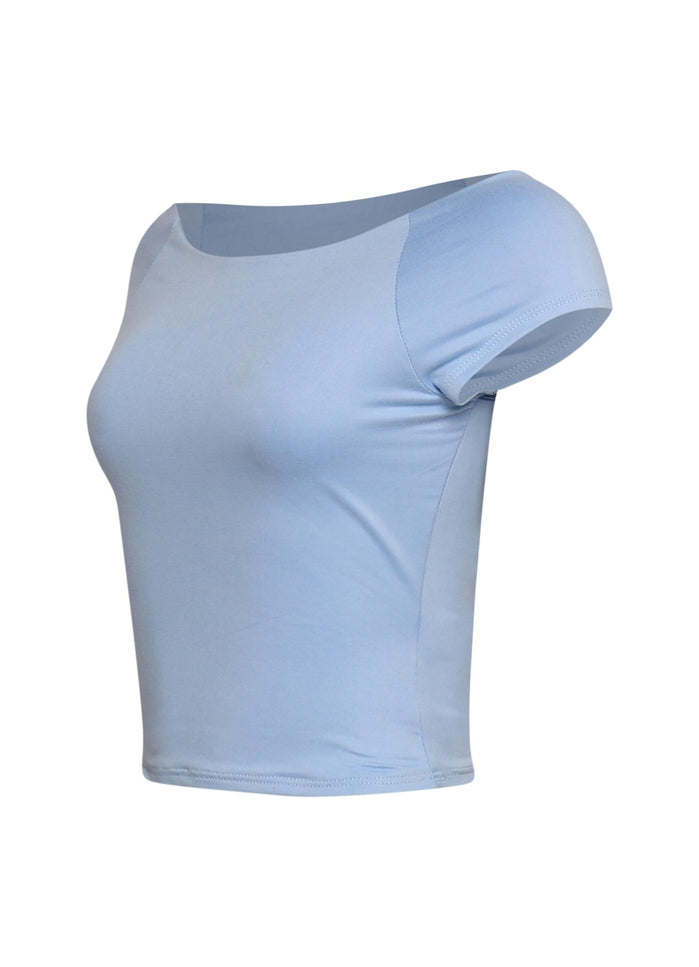 Cap Sleeve Black Top - Muvin 