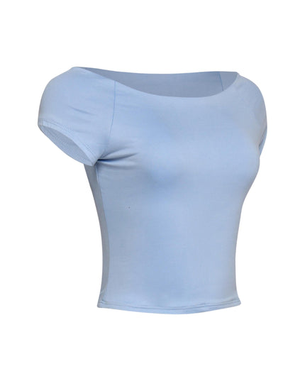 Cap Sleeve Black Top - Muvin 