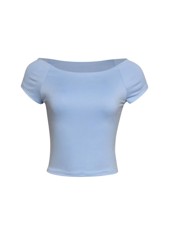 Cap Sleeve Black Top - Muvin 