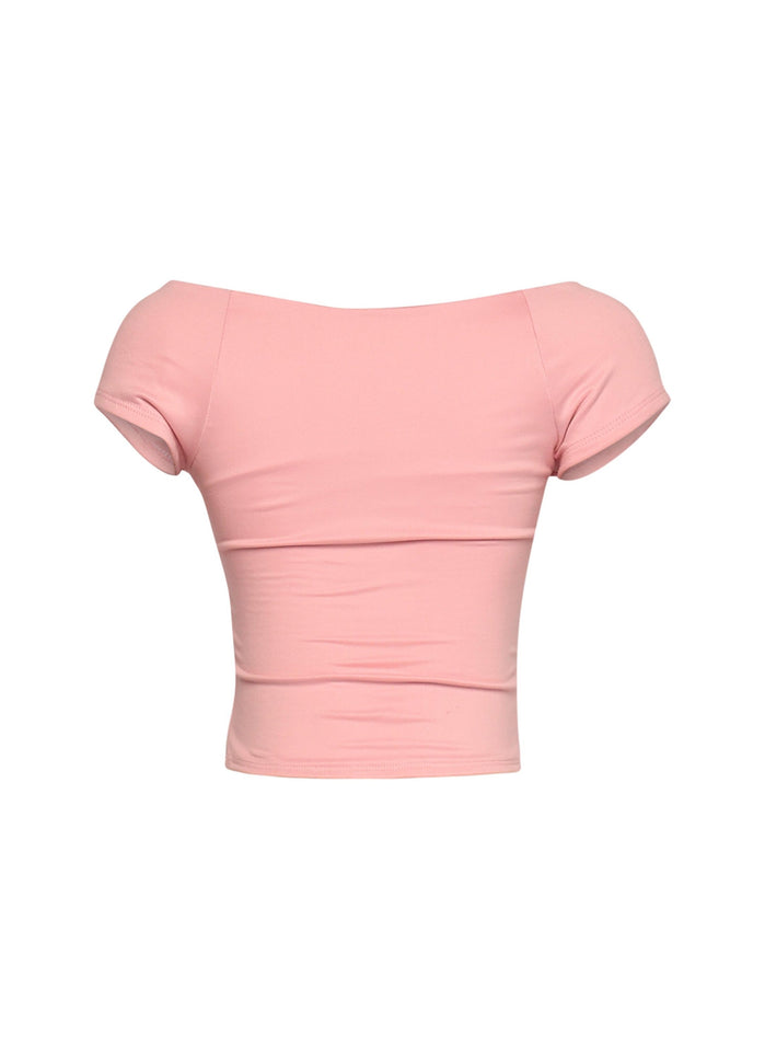 Cap Sleeve Black Top - Muvin 