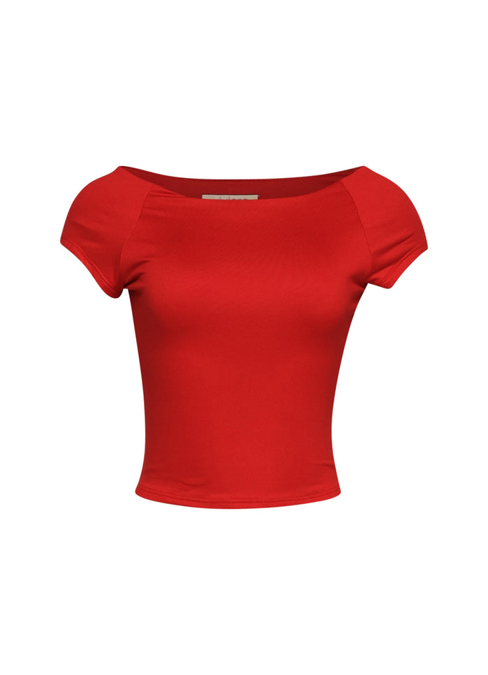 Cap Sleeve Black Top - Muvin 