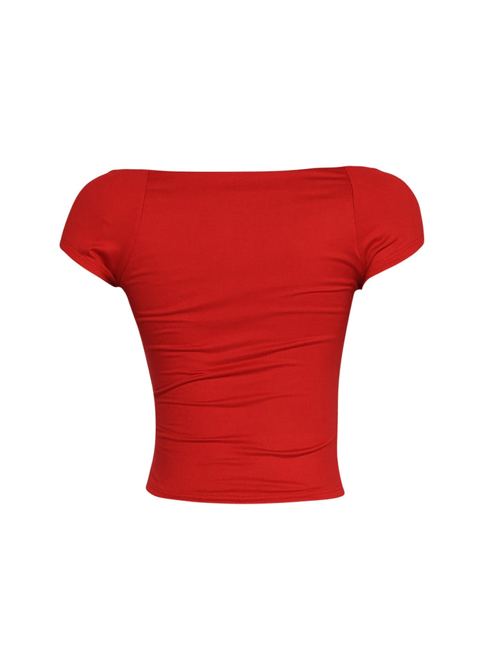 Cap Sleeve Black Top - Muvin 