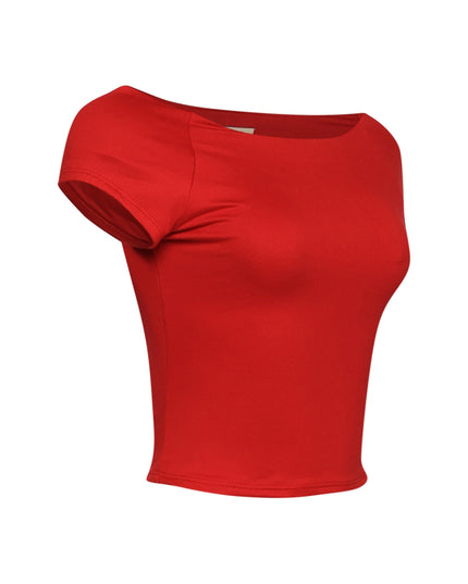 Cap Sleeve Black Top - Muvin 