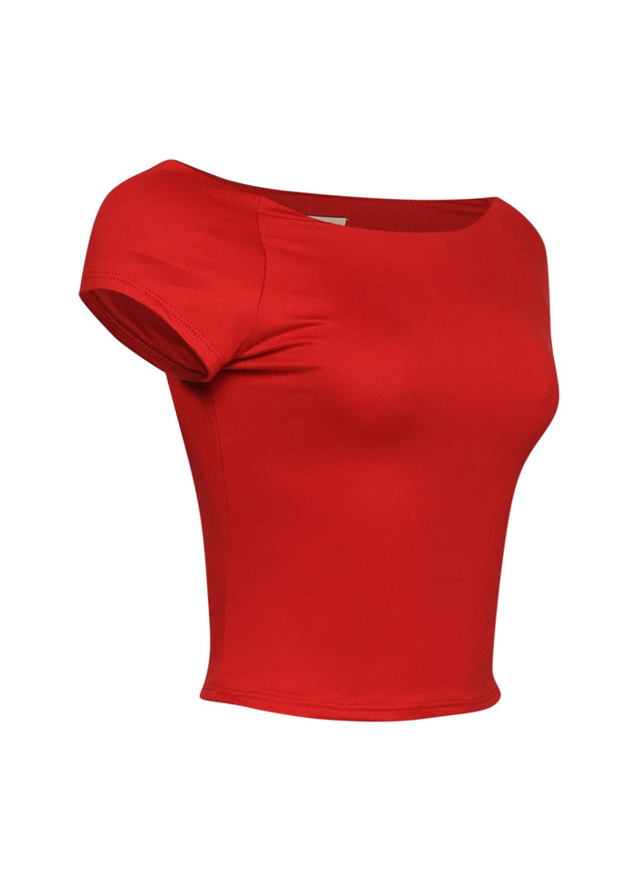 Cap Sleeve Black Top - Muvin 