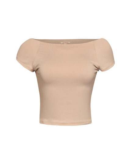Cap Sleeve Black Top - Muvin 