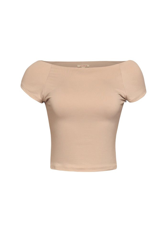 Cap Sleeve Black Top - Muvin 
