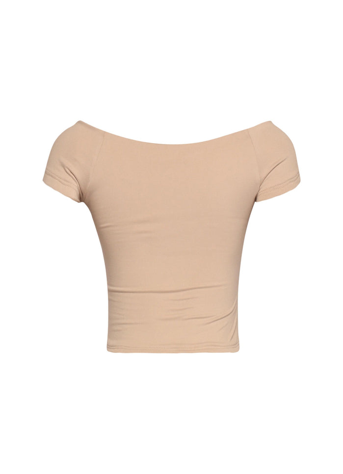 Cap Sleeve Black Top - Muvin 