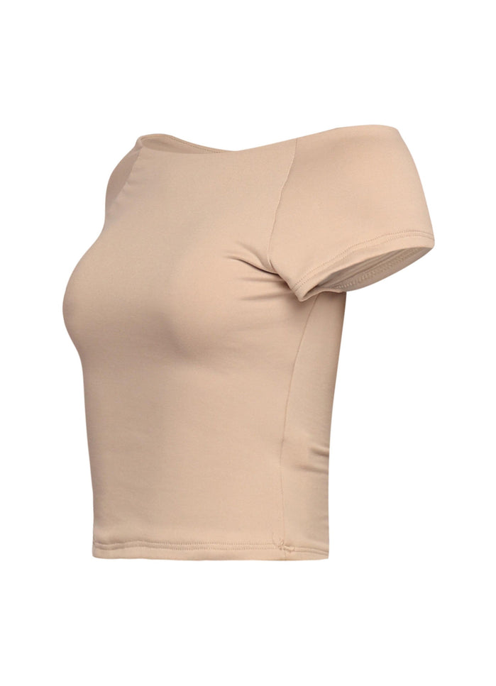 Cap Sleeve Black Top - Muvin 