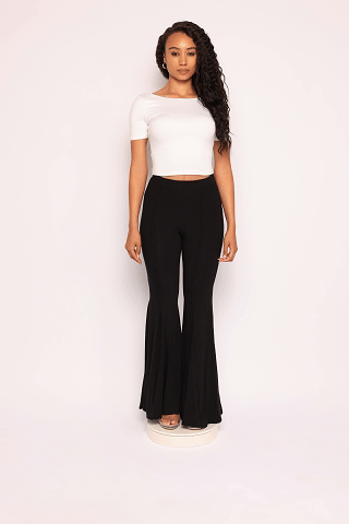 Short sleeve open back top - Muvin 