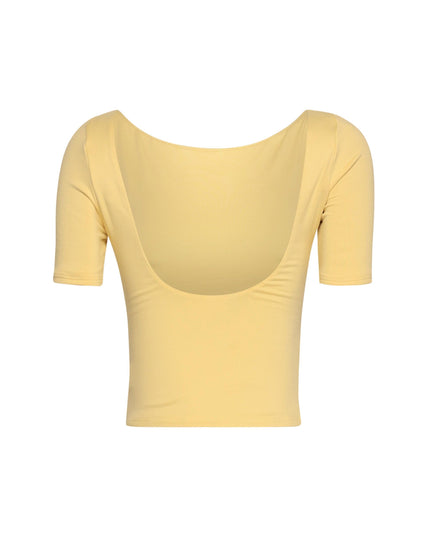 Short sleeve open back top - Muvin 