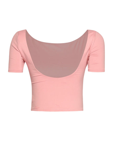 Short sleeve open back top - Muvin 