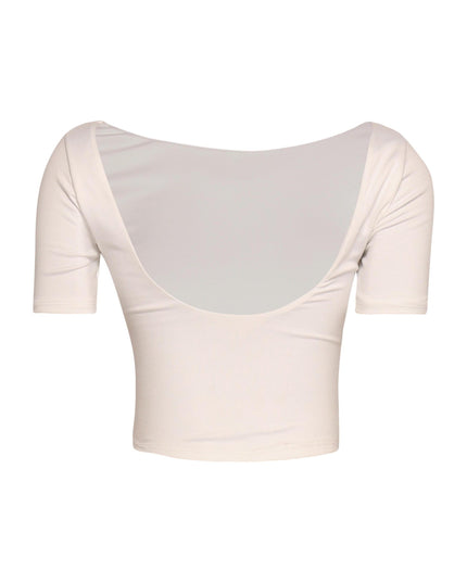 Short sleeve open back top - Muvin 