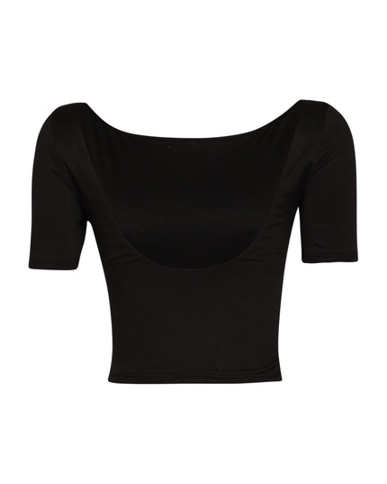 Short sleeve open back top - Muvin 