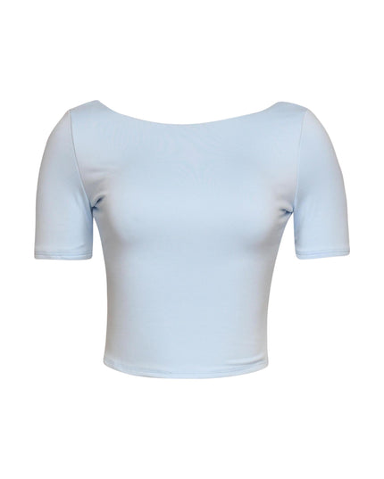 Short sleeve open back top - Muvin 