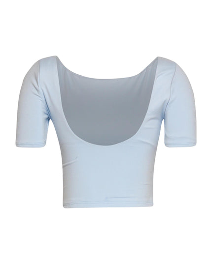 Short sleeve open back top - Muvin 