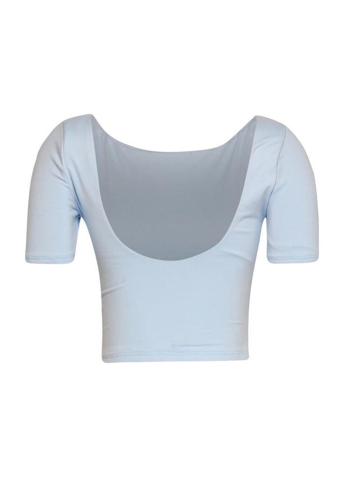 Short sleeve open back top - Muvin 
