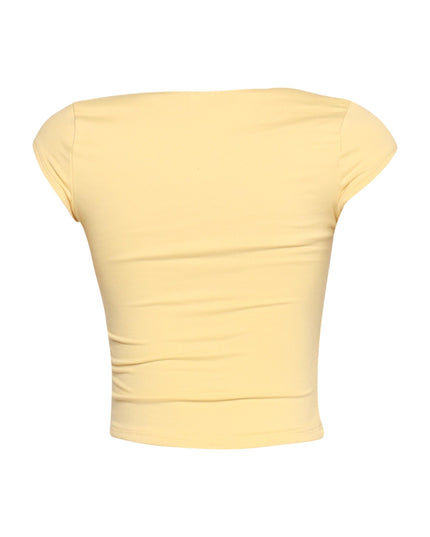 Squared neck cap sleeve top - Muvin 