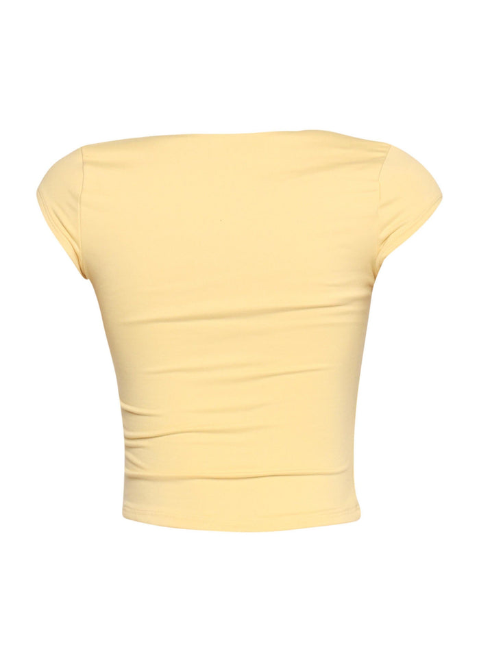 Squared neck cap sleeve top - Muvin 